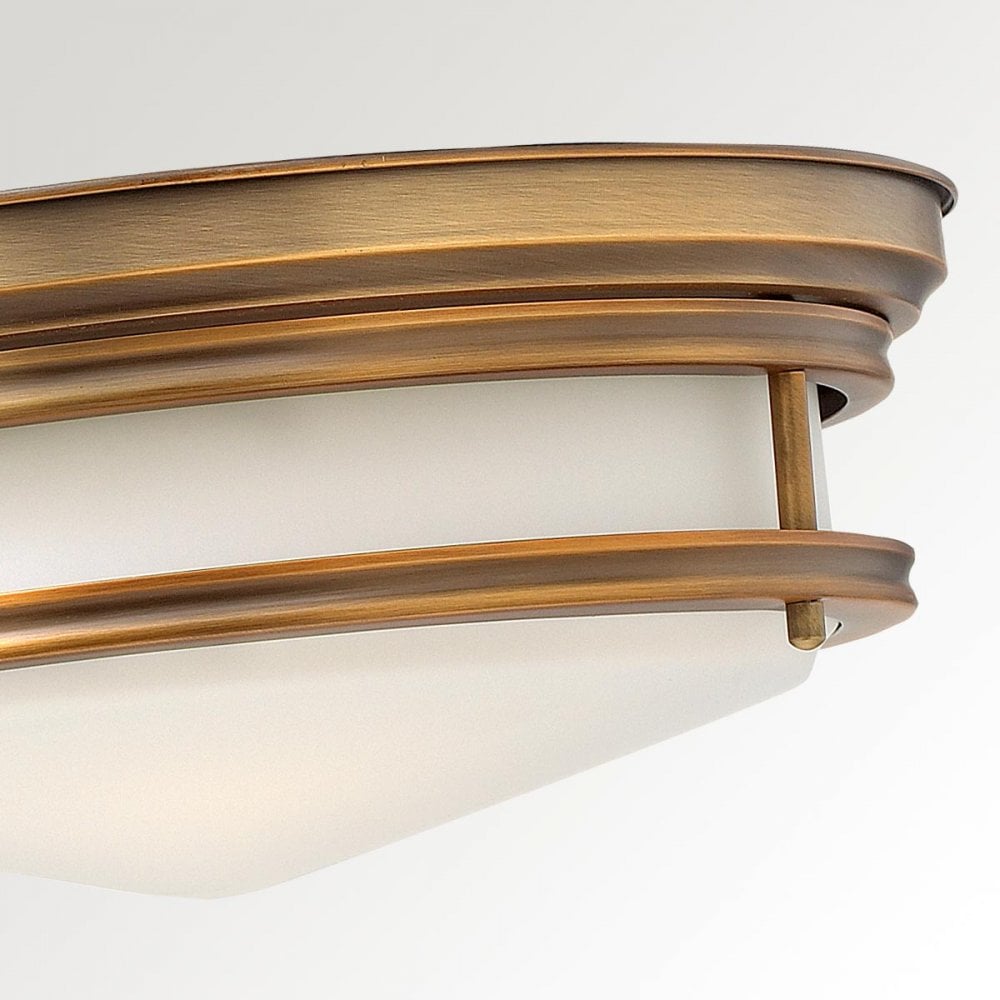 HK-HADLEY-F-BR Hadley 3 Light Flush Brushed Bronze