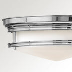 HK-HADLEY-F-CM Hadley 3 Light Flush Chrome