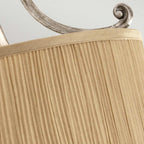 FE-ABBEY-SF Abbey 3 Light Semi-Flush Light Silver Sand