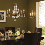 FE-BELLINI6 Bellini 6 Light Chandelier Oxidized Bronze/British Bronze