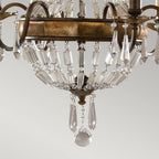 FE-BELLINI6 Bellini 6 Light Chandelier Oxidized Bronze/British Bronze