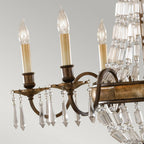 FE-BELLINI6 Bellini 6 Light Chandelier Oxidized Bronze/British Bronze