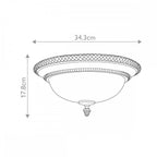 FE-KELHAM-HALL-F Kelham Hall 2 Light Flush Firenze Gold/British Bronze