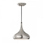 FE-BESO-P-M-BS Beso 1 Light Medium Pendant Brushed Steel (S)