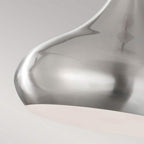FE-BESO-P-M-BS Beso 1 Light Medium Pendant Brushed Steel (S)