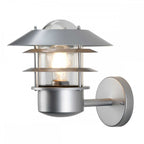HELSINGOR Helsingor Outdoor 1 Light Wall Lantern Silver
