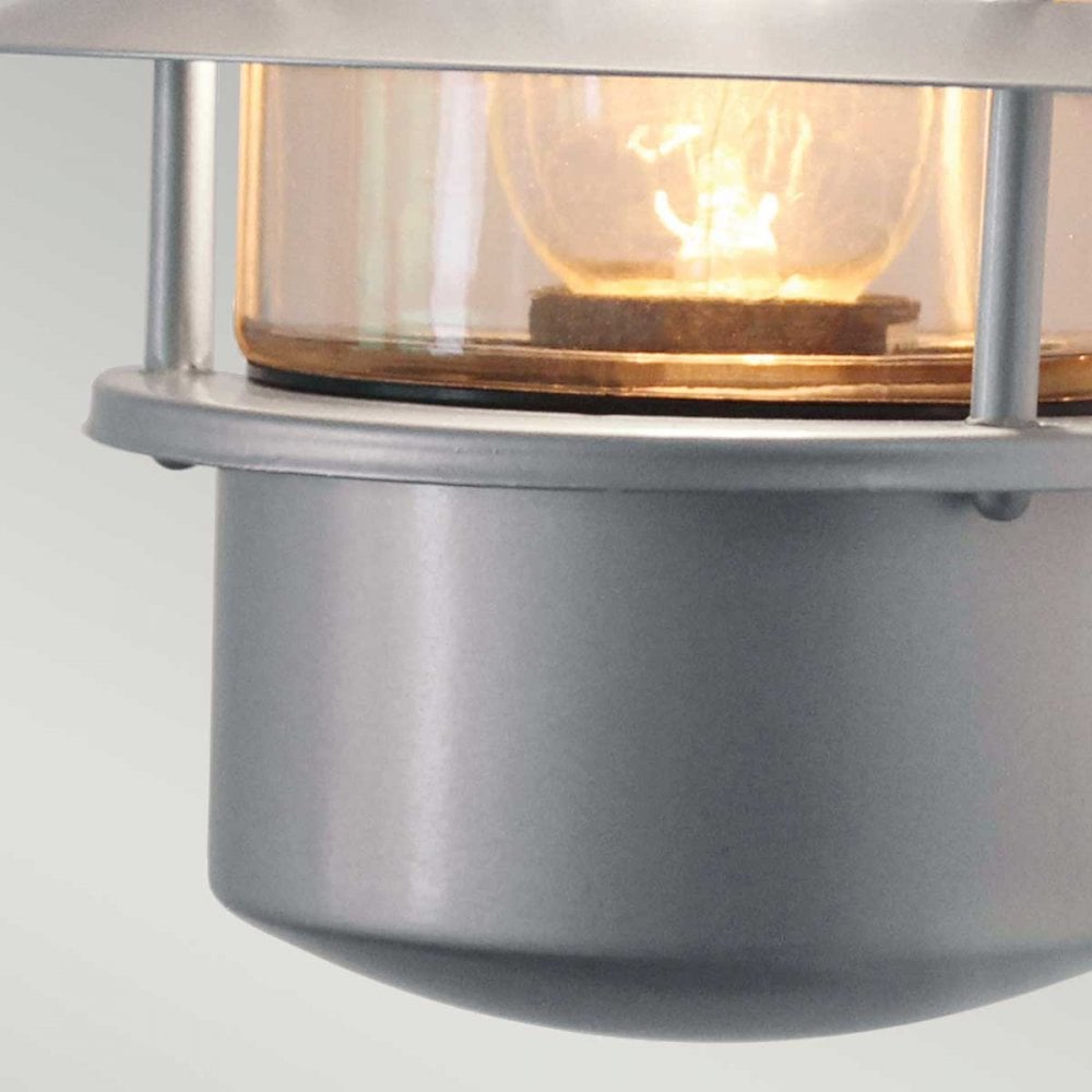 HELSINGOR Helsingor Outdoor 1 Light Wall Lantern Silver
