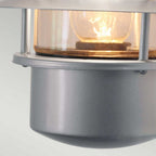 HELSINGOR Helsingor Outdoor 1 Light Wall Lantern Silver