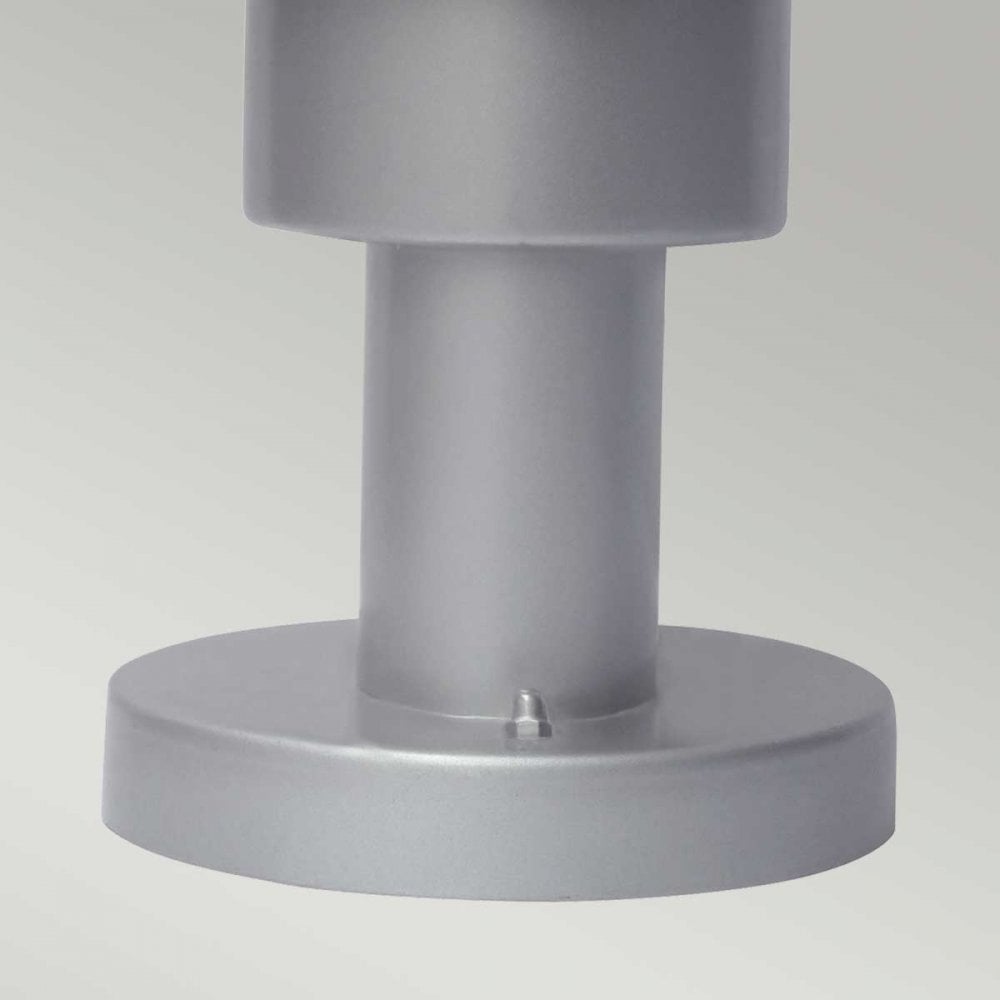 HELSINGOR-PED Helsingor Outdoor 1 Light Pedestal Lantern Silver