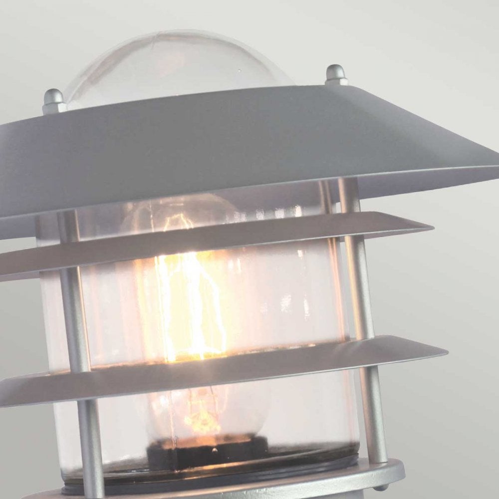 HELSINGOR-PIR Helsingor Outdoor 1 Light PIR Wall Lantern Silver