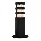 HORNBAEK-PED Hornbaek Outdoor 1 Light Pedestal Lantern Black