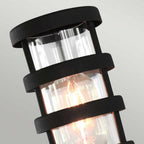 HORNBAEK-PED Hornbaek Outdoor 1 Light Pedestal Lantern Black