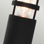 HORNBAEK-PED Hornbaek Outdoor 1 Light Pedestal Lantern Black