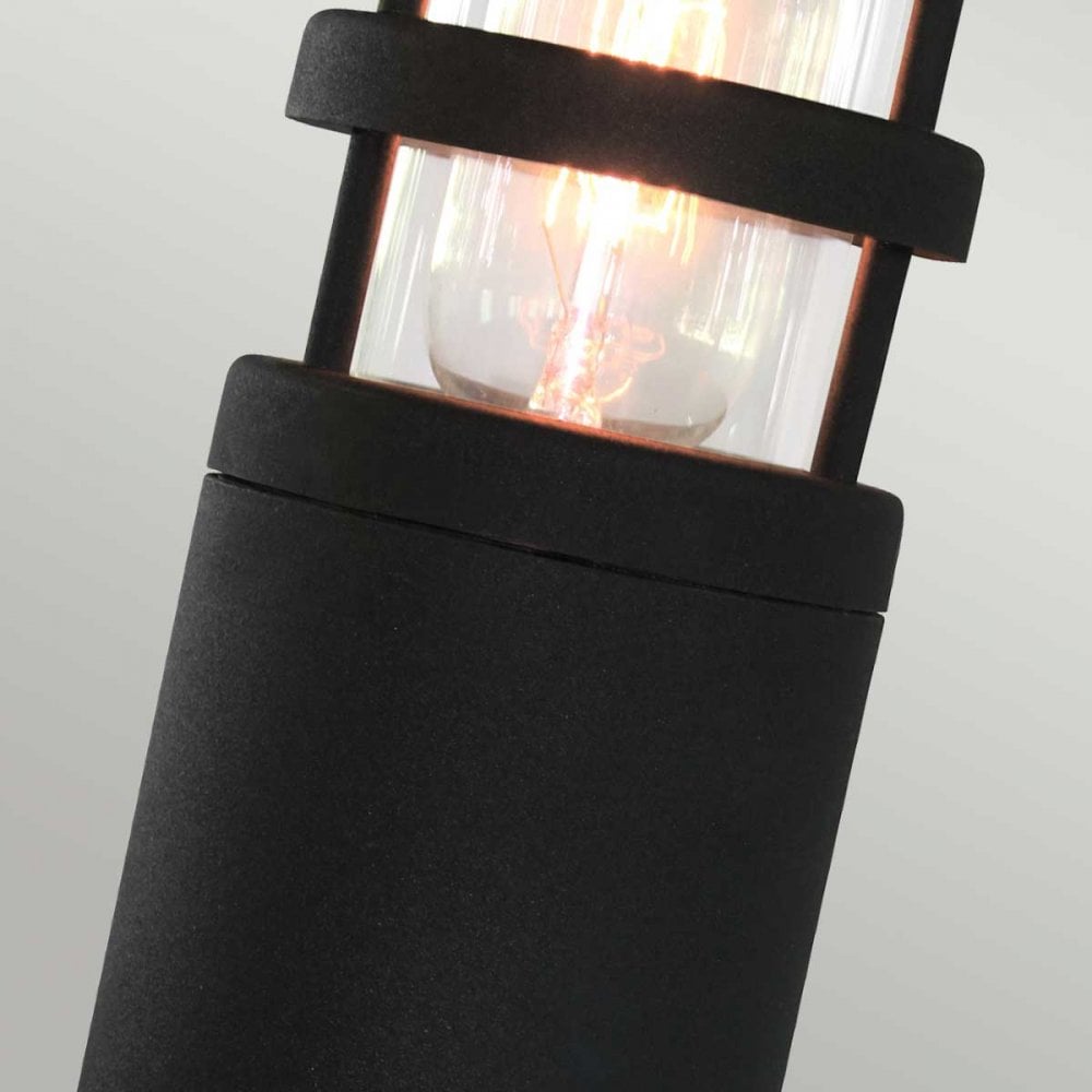 HORNBAEK-PED Hornbaek Outdoor 1 Light Pedestal Lantern Black