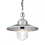 KLAMPENBORG8 Klampenborg Outdoor 1 Light Chain Lantern Silver (S)
