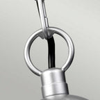 KLAMPENBORG8 Klampenborg Outdoor 1 Light Chain Lantern Silver (S)