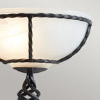 PB-WU-BLACK Pembroke 1 Light Wall Uplighter Black