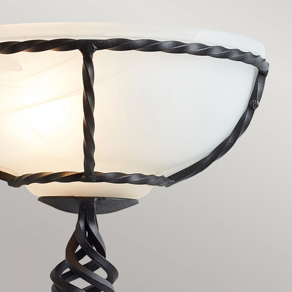 PB-WU-BLACK Pembroke 1 Light Wall Uplighter Black