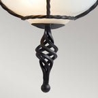 PB-WU-BLACK Pembroke 1 Light Wall Uplighter Black