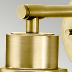 BATH-MORVAH1-BB Morvah Bathroom 1 Light Wall Light Brushed Brass