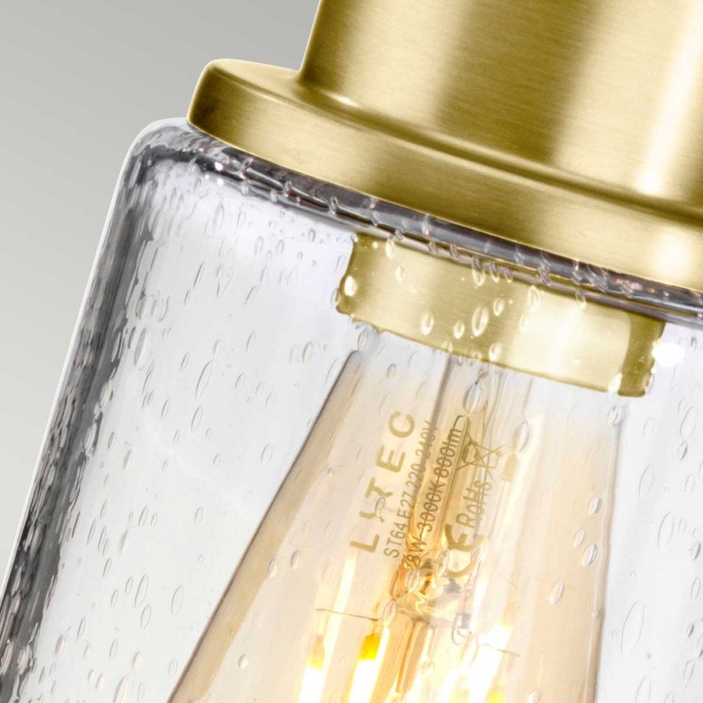 BATH-MORVAH1-BB Morvah Bathroom 1 Light Wall Light Brushed Brass