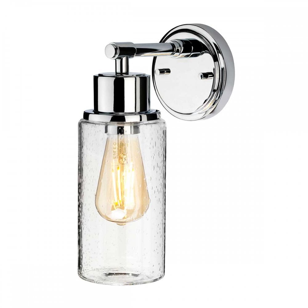 BATH-MORVAH1-PC Morvah Bathroom 1 Light Wall Light Polished Chrome