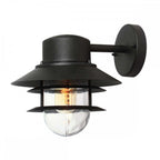 COPENHAGEN-BK Copenhagen Outdoor 1 Light Wall Lantern Black