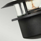 HELSINGOR-BK Helsingor Outdoor 1 Light Wall Lantern Black