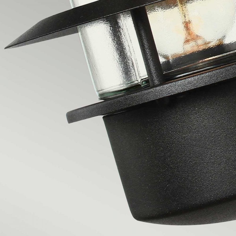 HELSINGOR-BK Helsingor Outdoor 1 Light Wall Lantern Black