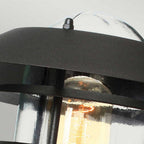 HELSINGOR-BK Helsingor Outdoor 1 Light Wall Lantern Black