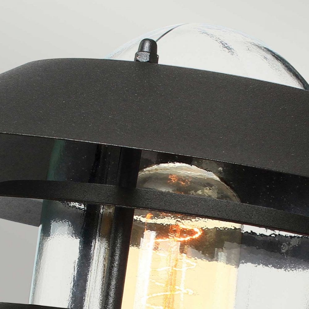 HELSINGOR-BK Helsingor Outdoor 1 Light Wall Lantern Black