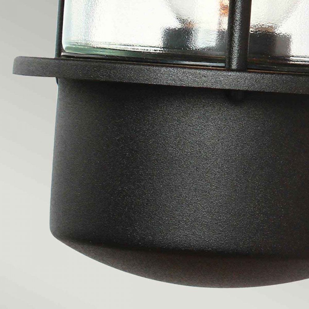 Outdoor 1 Light PIR Wall Lantern Black