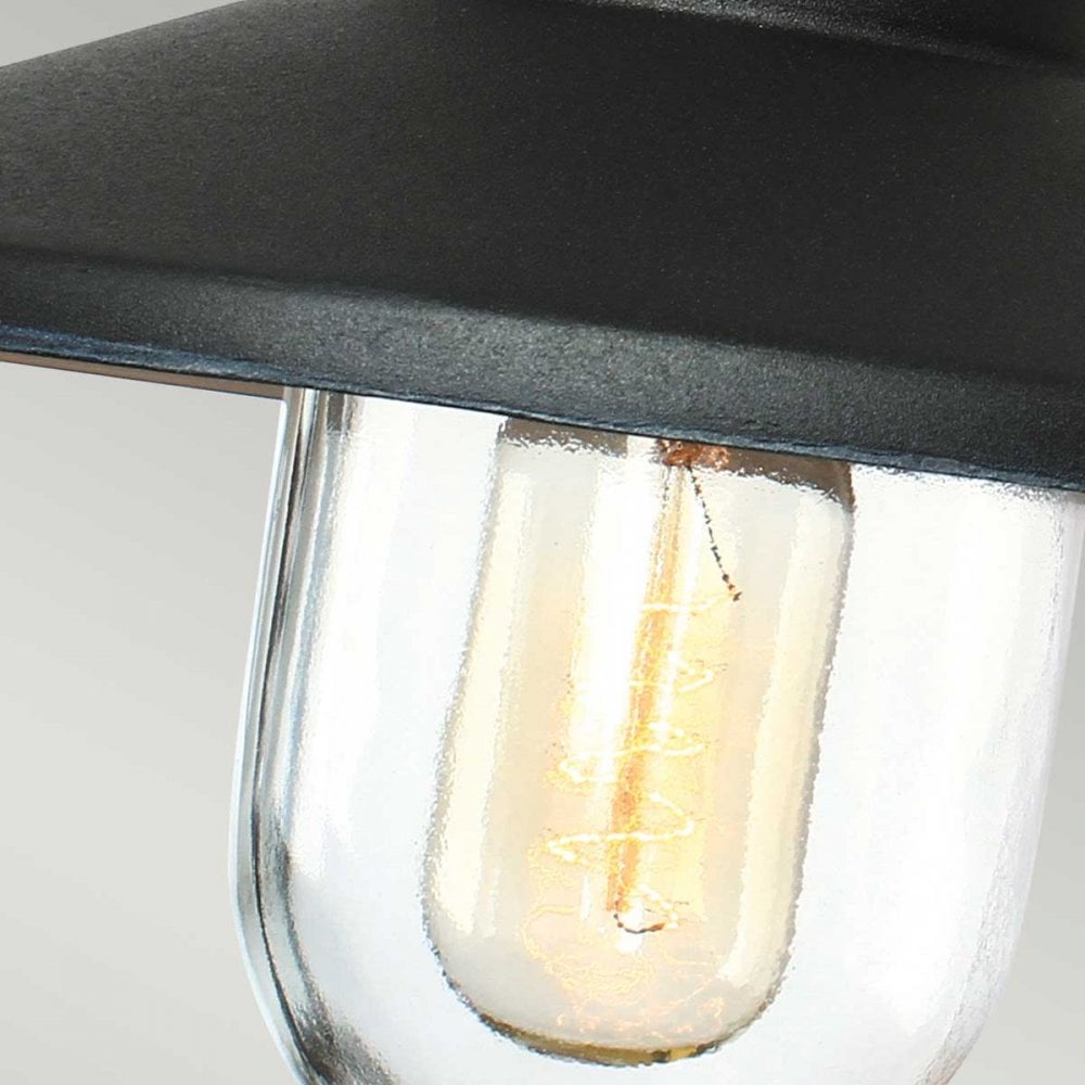 KLAMPENBORG-BK Klampenborg Outdoor 1 Light Wall Lantern Black