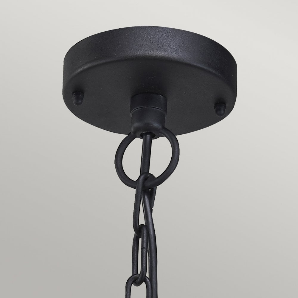 KLAMPENBORG8-BK Klampenborg Outdoor 1 Light Chain Lantern Black
