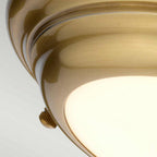 WELLAND-F-S-AB Welland Bathroom 1 Light Mini LED Flush Aged Brass
