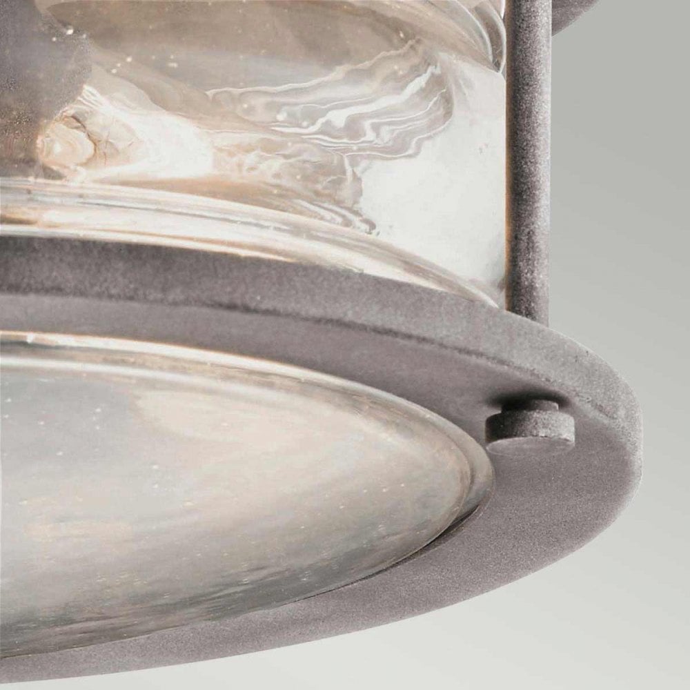 Ashland Bay Outdoor 2 Light Outdoor Ceiling Flush Weathered Zinc