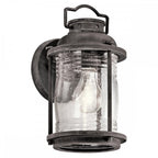 KL-ASHLANDBAY2-S Ashland Bay Outdoor 1 Light Small Wall Lantern Weathered Zinc
