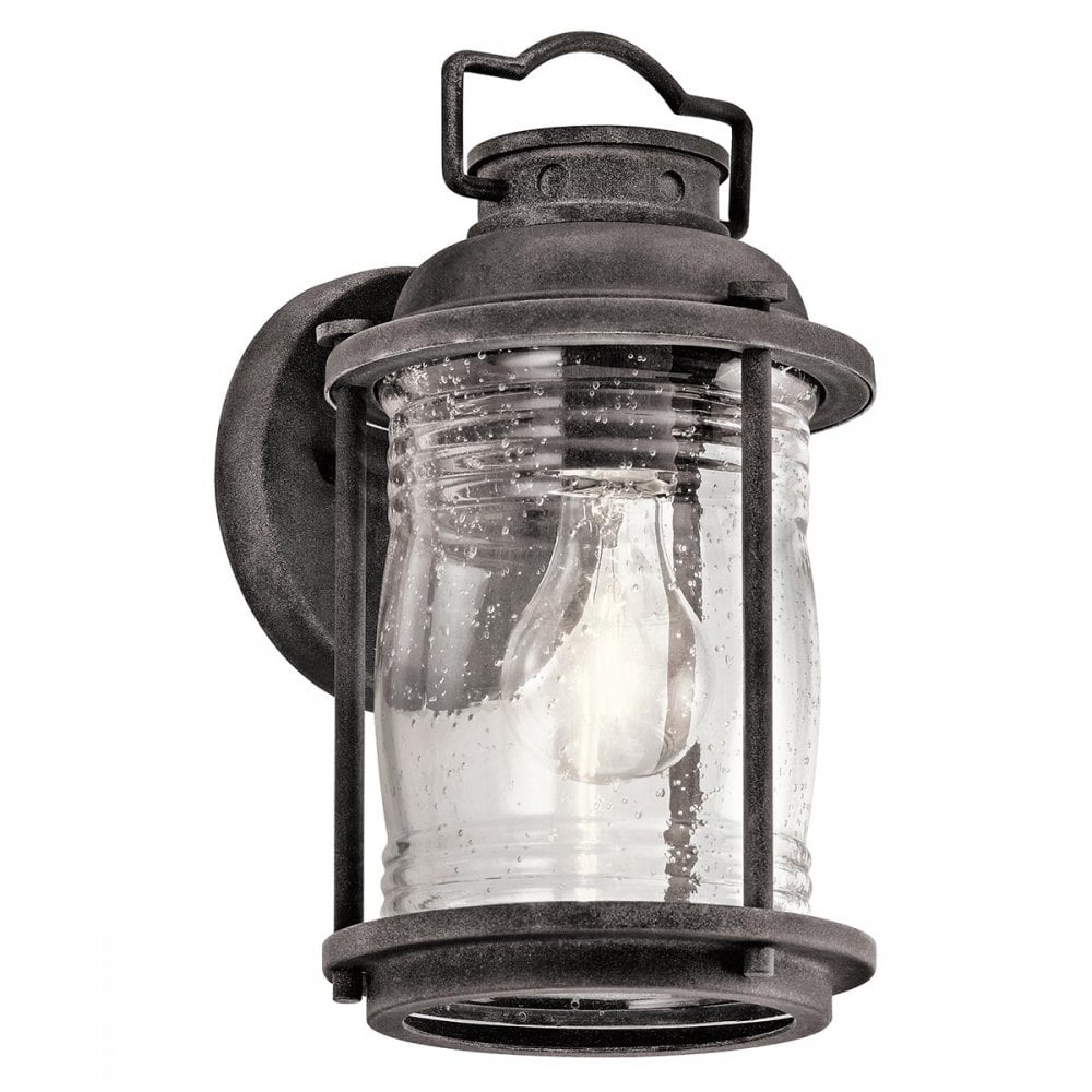Ashland Bay Outdoor 1 Light Small Wall Lantern Weathered Zinc