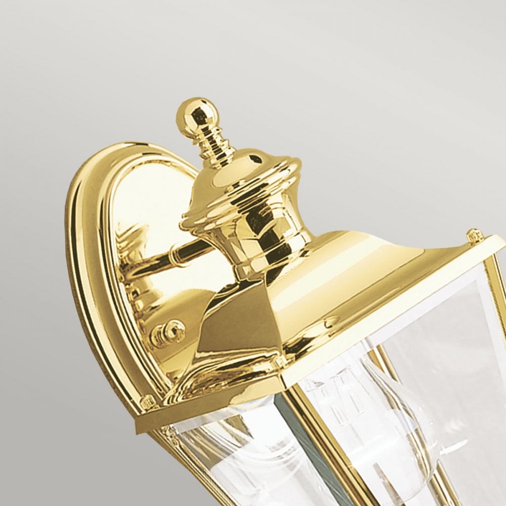 KL-BAY-SHORE2-S Bay Shore Outdoor 1 Light Small Outdoor Wall Light Polished Brass