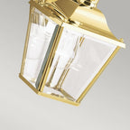 KL-BAY-SHORE2-S Bay Shore Outdoor 1 Light Small Outdoor Wall Light Polished Brass