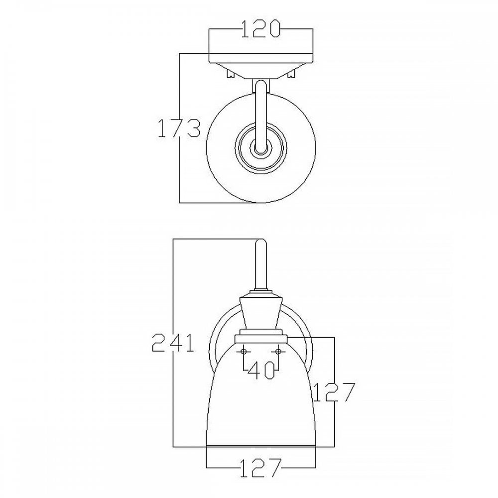 KL-CORA1-BATH Cora Bathroom 1 Light Wall Light Polished Chrome