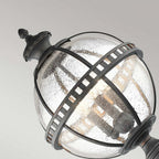 KL-HALLERON-3M Halleron Outdoor 3 Light Pedestal Lantern Londonderry