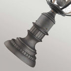 KL-HALLERON-3M Halleron Outdoor 3 Light Pedestal Lantern Londonderry