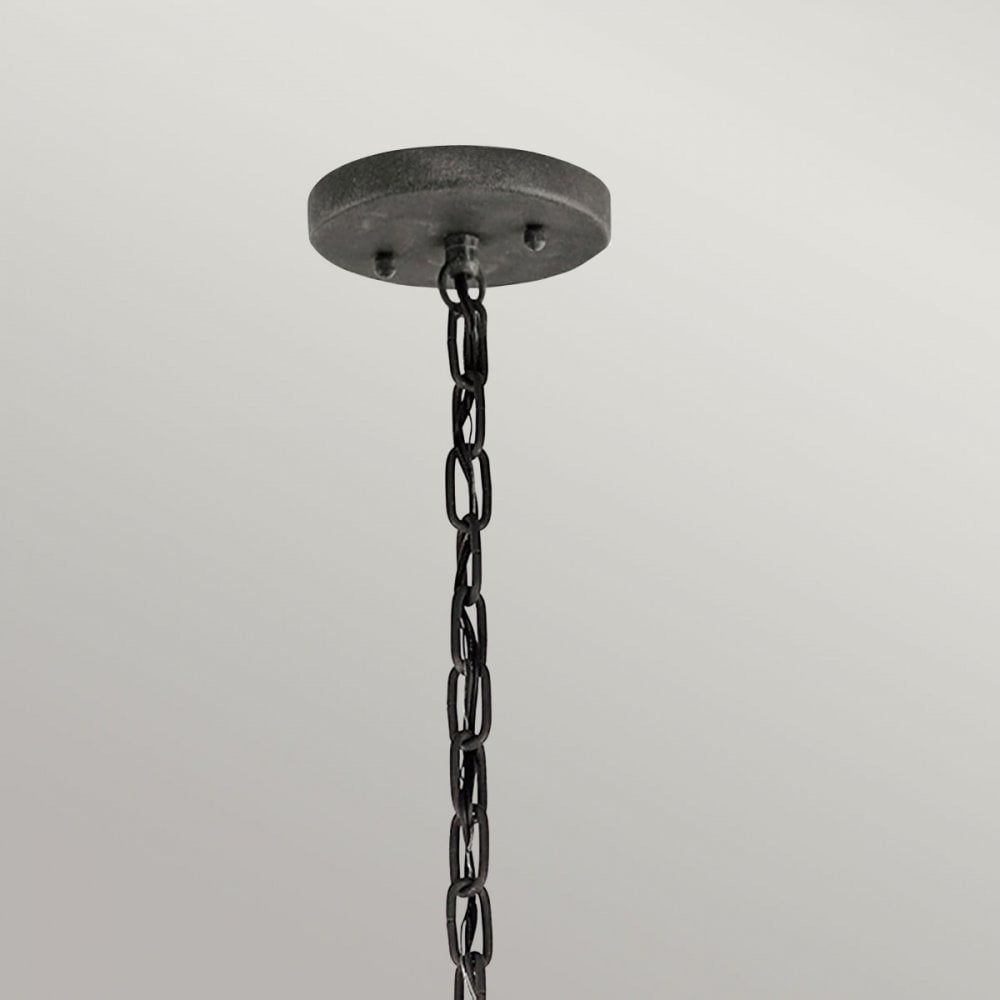 KL-HALLERON-8M Halleron Outdoor 3 Light Chain Lantern Londonderry