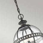 KL-HALLERON-8M Halleron Outdoor 3 Light Chain Lantern Londonderry