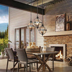 KL-HALLERON-8M Halleron Outdoor 3 Light Chain Lantern Londonderry