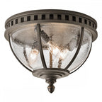 KL-HALLERON-F Halleron Outdoor 3 Light Ceiling Flush Londonderry