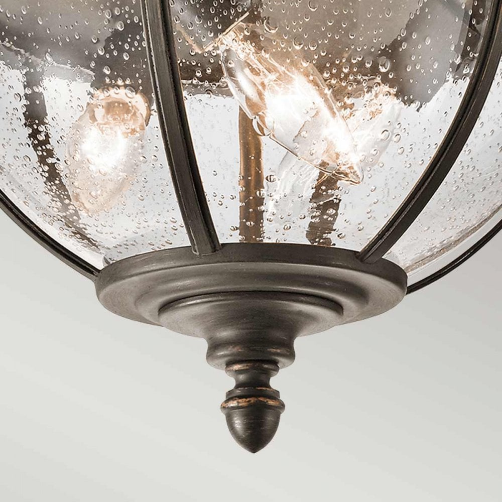 KL-HALLERON-F Halleron Outdoor 3 Light Ceiling Flush Londonderry