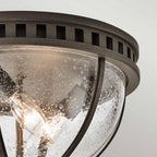 KL-HALLERON-F Halleron Outdoor 3 Light Ceiling Flush Londonderry