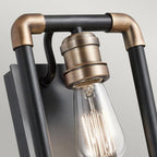KL-IMAHN1 Imahn 1 Light Wall Light Black and Natural Brass